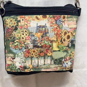 Borse a tracolla girasoli fatte a mano tessuto canav tracolla regolabile - Foto 1 di 9