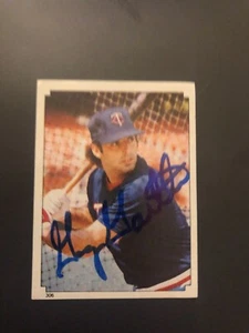 Minnesota Twins GARY GAETTI handsigniert 1984 Topps Sticker - Bild 1 von 2
