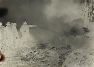 Vintage 40er 50er Jahre Racine Feuerwehr Kämpfer Zug Unfall Foto - Bild 1 von 6