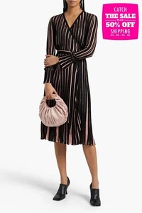 UVP 630€ DIANE VON FURSTENBERG Wickelkleid Gr. XS Strick Streifenmuster - Bild 1 von 5