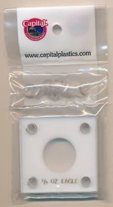 Capital Plastics Coin Holder #144 for 1/4 oz Gold Eagle - 2x2 WHITE Case Capsule - Picture 1 of 2