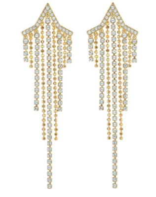 BRINCOS SWAROVSKI FIT ESTRELA BORLA PERFURADA BRANCO, TOM DOURADO 2019 5504571 - Imagem 1 de 3