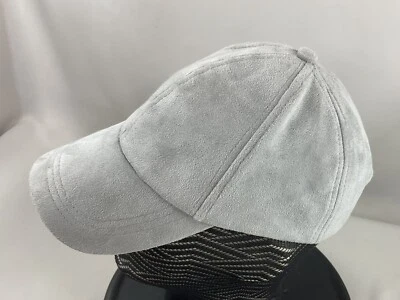 Free People Cap Faux Gray Suede - Image 1 of 4