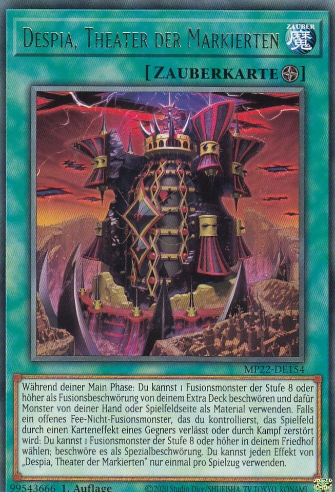 Despia, Theater der Markierten MP22-DE154 Rare Mega Tins 2022 Yugioh Deutsch - Bild 1 von 1
