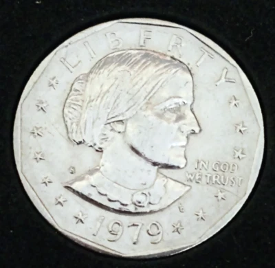 1979-S Susan B Anthony U.S. 1$ Coin Error Filled in "S" Circulated - Image 1 of 4