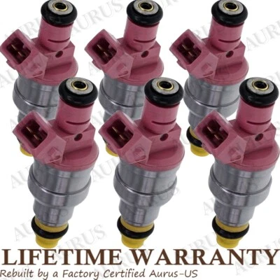 Injetores de combustível Bosch x6 fabricante de equipamento original para 1997-1999 Dodge B1500 B2500 Dakota Ram 1500 3.9L - Imagem 1 de 4