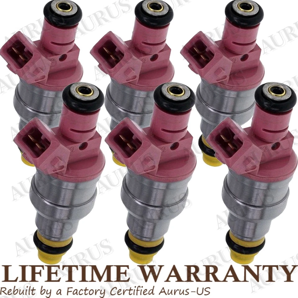 Inyectores de combustible Bosch X6 OEM para Dodge B1500 B2500 1997-1999 Dakota Ram 1500 3,9 L Foto 1 de 4