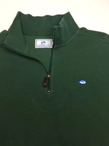 Men’s Southern Tide 1/4 Zip Ribbed Cotton Pullover •Size S *EUC - Picture 1 of 5