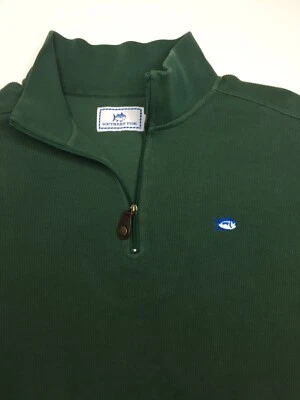 Men’s Southern Tide 1/4 Zip Ribbed Cotton Pullover •Size S *EUC - Image 1 of 4