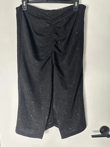 Falda Zara Para Mujer Talla L Brillante Acanalada Frontal Elastizada Frontal Dividida - Imagen 1 de 5