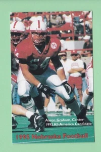 1995 Nebraska Cornhuskers Husker Football Schedule Aaron Graham - Picture 1 of 2