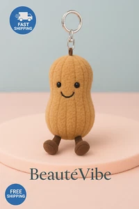 Jellycat,s Amuseable Peanut Plush Keychain | Soft Toy Gift | Cute Colectible NWT - Picture 1 of 4