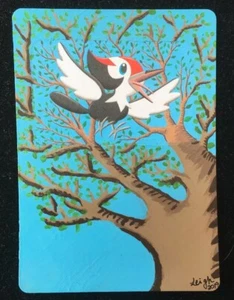 Pikipek Hand Painted Pokemon Card ~ By Leigh - Picture 1 of 2