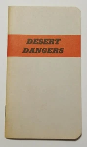 Desert Dangers Small Pocket Book U.S. Department of Interior Land Management - Picture 1 of 6