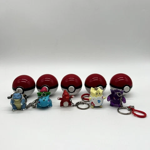 Basic Fun Nintendo Pokemon Keychain Figure Lot Of 5 Charmeleon Blastoise Togepi Cover
