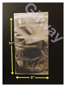 6" x 10" Reclosable Resealable Zip Top Lock Bag Clear Plastic 6x10" Bags 2 ML - Picture 1 of 4
