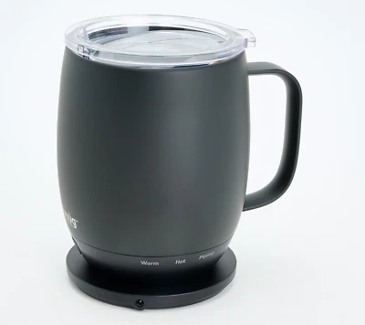 Nextmug - Temperature-Controlled, Self-Heating Coffee Mug (Black - 14 oz.)