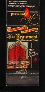Hotel Beaumont Años 40 Completamente Aire Acondicionado Thomas R. Shumate Beaumont TX MB - Imagen 1 de 2