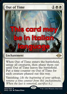 MTG OUT OF TIME EXC - FUORI DAL TEMPO - MH2 - MAGIC - Picture 1 of 1