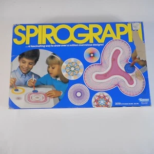 1986 KENNER Spirograph Pattern Design Art Drawing Toy Missing 1 Gear and Pens - Picture 1 of 5