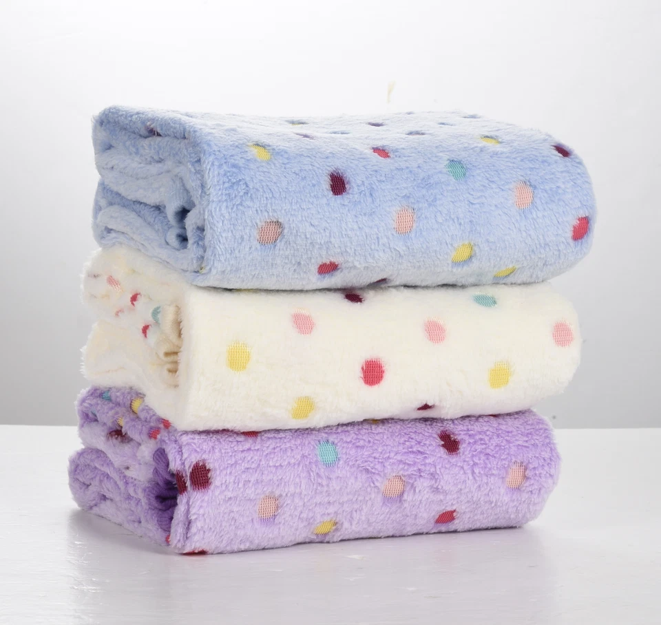 Manta de lana suave cálida para mascotas 3 piezas alfombrilla de cama almohadilla funda cojín para perro gato cachorro Foto 1 de 4