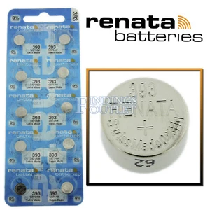 393 Renata Watch Battery SR754W Swiss Made 0% Mercury Official Distributor - Picture 1 of 3