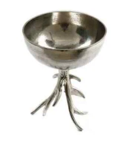 Large Champagne Ice Bucket Silver Bowl Stag Atler Metal Kitchen Chrome Standing - Picture 1 of 24
