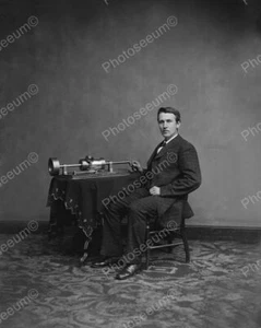 Thomas Edison 1880 Vintage 8x10 Reprint Of Old Photo - Picture 1 of 1