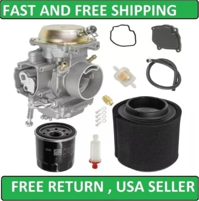 Air & Fuel Filter With Carburetor For Polaris Hawkeye 300 2X4 4x4 2006-2010 Foto 1 de 4