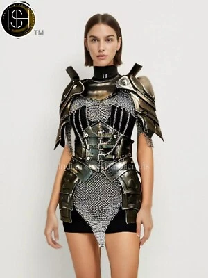 Armadura femenina de coraza antigua medieval, cosplay, SCA, LARP armadura, regalo para mujer Foto 1 de 4