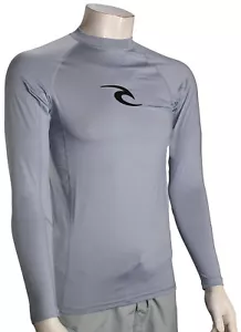 Rip Curl Waves Performance LS Rash Guard - Sparky Blue - New - Picture 1 of 1