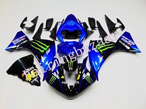 Fit for 2012-2014 YZF R1 Blue Black ROSSI 46 ABS Injection Fairing Kit Race Mold - Picture 1 of 8