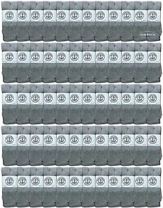 240PK 26 Inch Wholesale Women's Tube Socks, Women's Cotton Socks 9-11 (Gray) - Picture 1 of 6