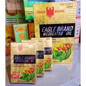 12pcs x Eagle Brand Gold Medicated Oil 24 ml Bottle Dau Vang Con O (1 Dozen) - Picture 1 of 1