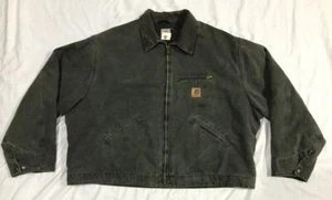 CARHARTT Blanket Lined Work Chore Barn JACKET   4XL Reg   J97 MOS  Union  USA - Picture 1 of 6
