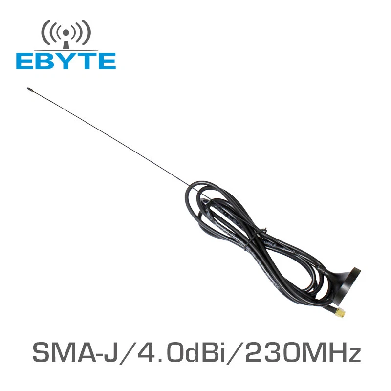 2pcs/lot Ebyte TX230-XP-200 4.0dBi 230MHz Sucker vhf High Gain WIFI Omni Antenna - Image 1 of 1