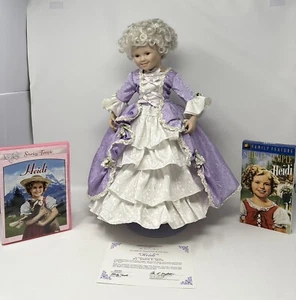Poupée porcelaine 18" collectionneur Shirley Temple Heidi 1994 Danbury Mint + DVD COA VHS - Photo 1 sur 9
