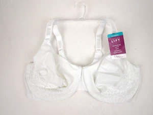 Olga Women's Luxury Lift Full Coverage Underwire Bra 40D NEW White - Picture 1 of 5