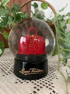 Louis Vuitton Novedad Globo de Nieve Cúpula VIP Alma Rojo Bolso Adorno Objeto con Caja Nuevo - Imagen 1 de 3