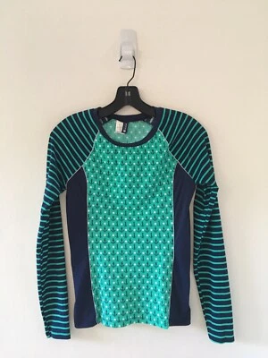 Camisa Sperry Top-Sider Antierupciones Azul Anclas Manga Larga Natación Top Pequeño Foto 1 de 4