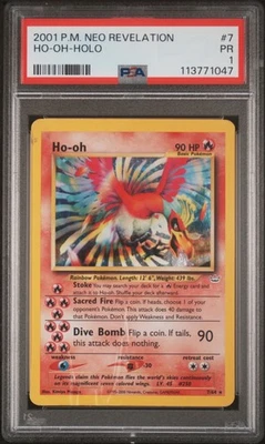 Pokemon PSA 1 Neo Revelation Holo Ho-oh Holo 7/64  - Image 1 of 2