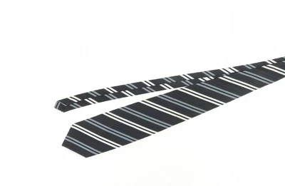 Corbata de seda a rayas negras Daniel Hechter para hombre Foto 1 de 4