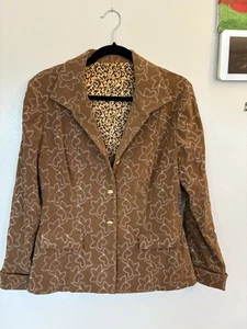 Unbranded women's brown blazer size 14-16 excellent condition - Picture 1 of 3