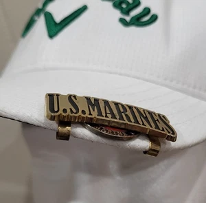 USMC Hat Clip Golf Ball Marker Magnetic Coin Hat Not Included US Marines  - Picture 1 of 5