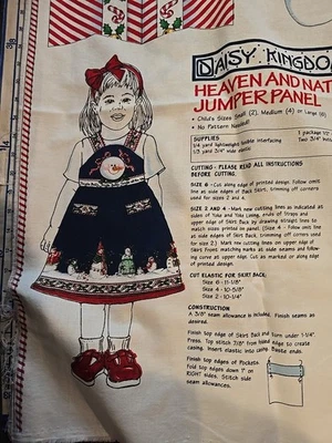 Panel JERSEY NAVIDAD Corte y Coser Tela Daisy Kingdom #1166 "Cielo y Naturaleza Foto 1 de 4