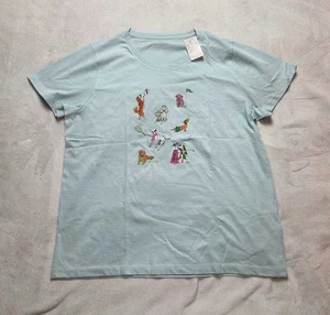 New S L XL J Crew Factory collector tee Sporty Dogs playing sports graphic tee - Picture 1 of 8