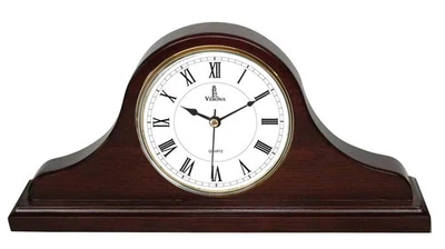 Wooden Mantel Clock, Silent Decorative, Battery Operated, Verona Lovely Home - Image 1 of 4