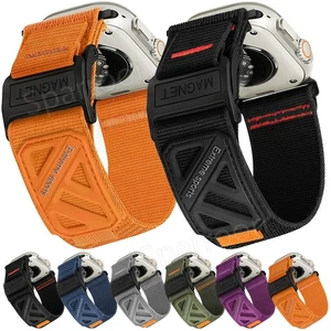 Nylon Watch Band For Apple Watch Strap Ultra 2 49mm Series 10 9 8 7 6 42mm 46mm - Picture 1 of 20