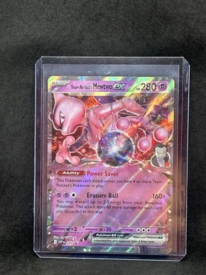 Team Rocket's Mewtwo ex 205 Sv: Scarlet & Violet Promo Cards Holo A5 - Image 1 of 2
