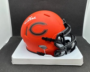 Minicasco de fútbol americano firmado por CHICAGO BEARS RAVE con certificado de autenticidad JSA - Imagen 1 de 6